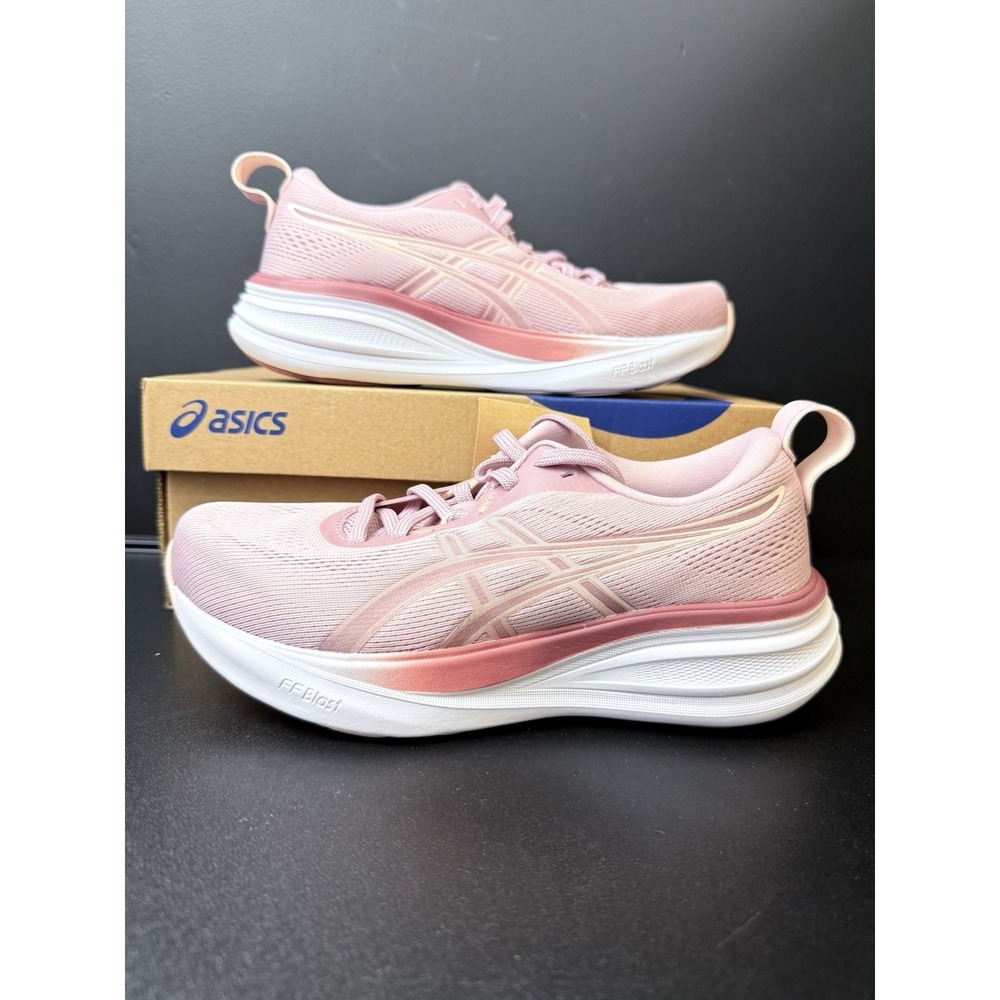ASICS Women's Size 6 Shoes Gel-Pulse 17  White Pearl Pink  Running Gym Sneaker
